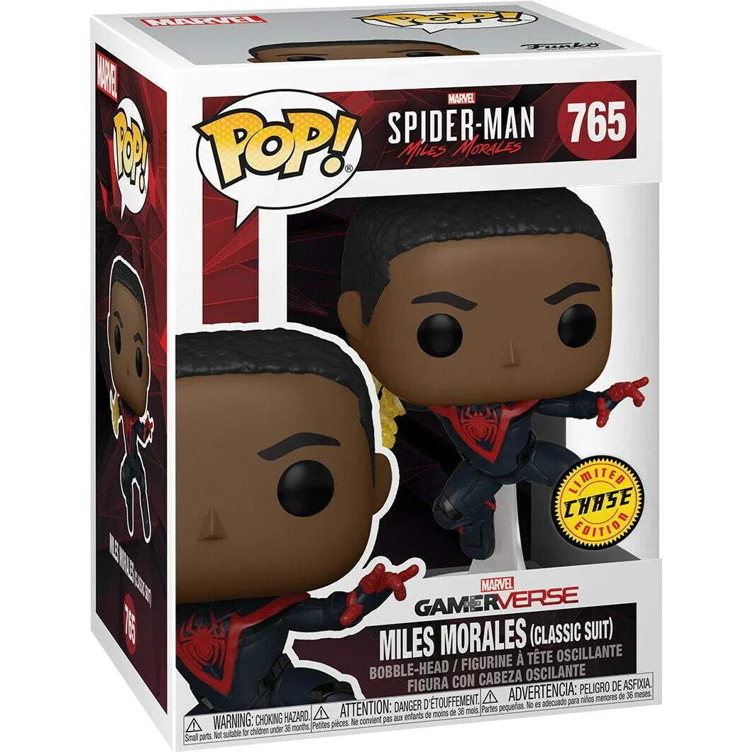 POP figure Spiderman Miles Morales Classic Suit Chase Nerdscape