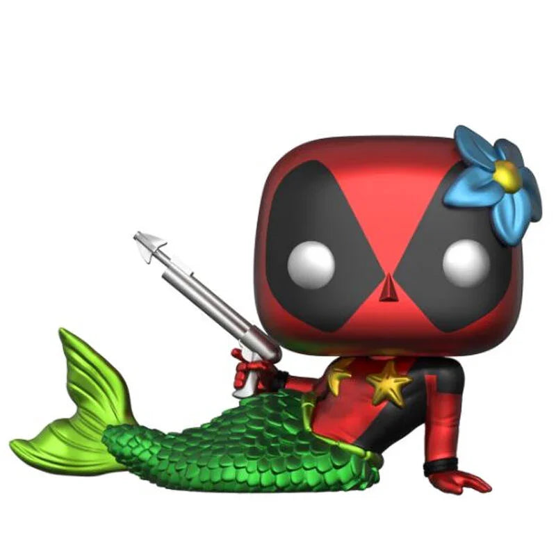 Set figure POP & Tee Marvel Deadpool Mermaid Exclusive Nerdscape