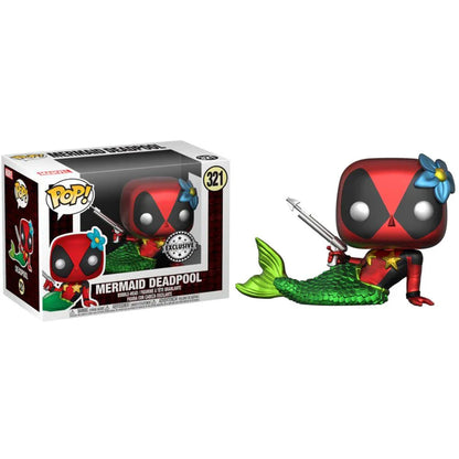 Set figure POP & Tee Marvel Deadpool Mermaid Exclusive Nerdscape