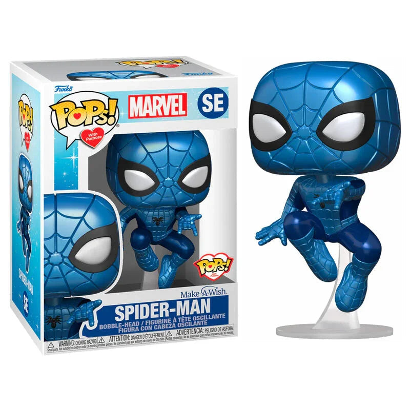 Funko Pop! Marvel Make a Wish Spiderman - Figura da Collezione Vinyl Nerdscape