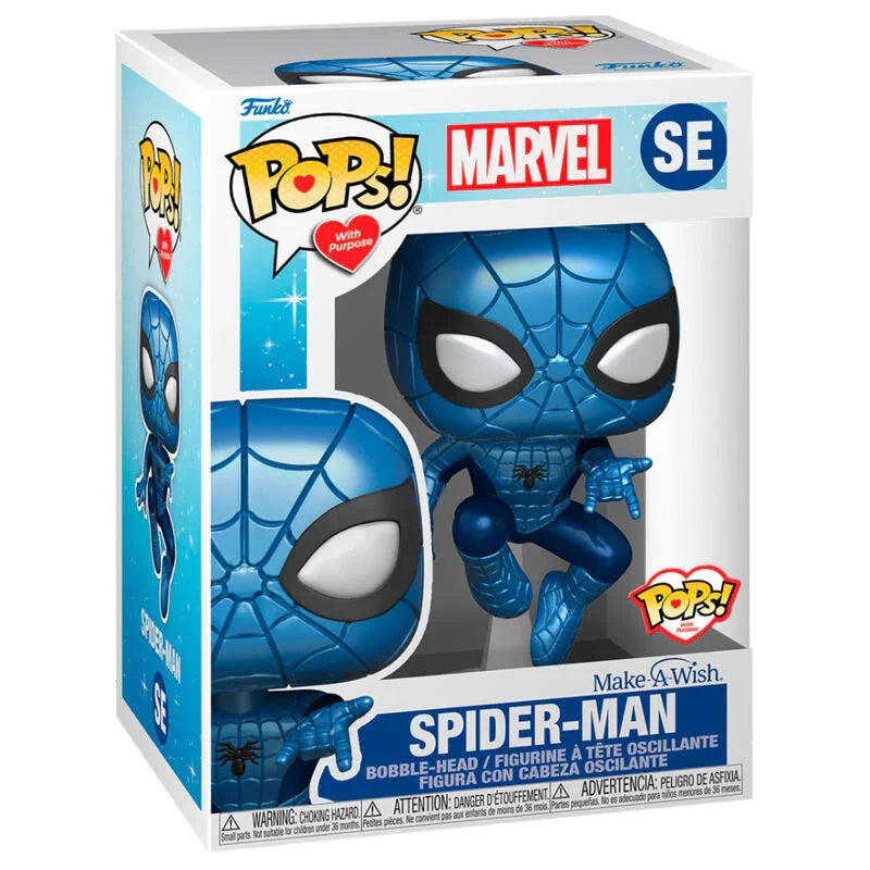 Funko Pop! Marvel Make a Wish Spiderman - Figura da Collezione Vinyl Nerdscape