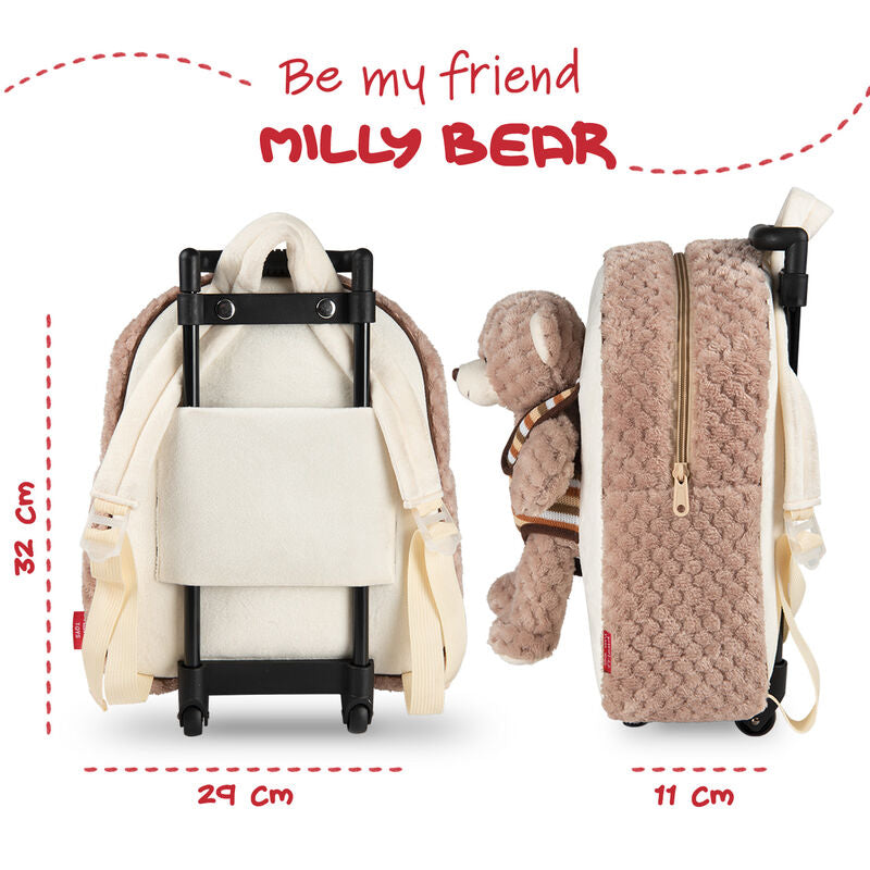 Bear Milly trolley with plush toy 38cm Nerdscape
