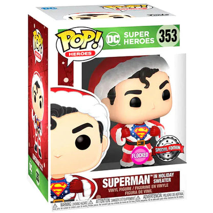 Set figure POP & Tee Back DC Comics Superman Exclusive Flocked Nerdscape