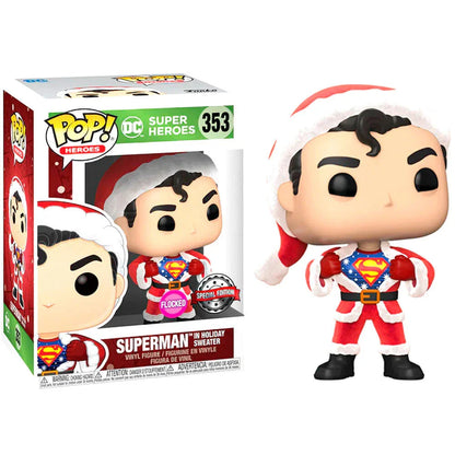Set figure POP & Tee Back DC Comics Superman Exclusive Flocked Nerdscape