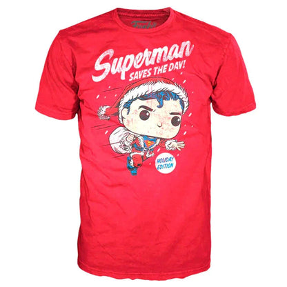 Set figure POP & Tee Back DC Comics Superman Exclusive Flocked Nerdscape