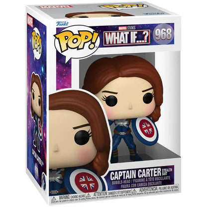 Funko Pop! Marvel What If Captain Carter Stealth - Figura da Collezione Vinyl Nerdscape