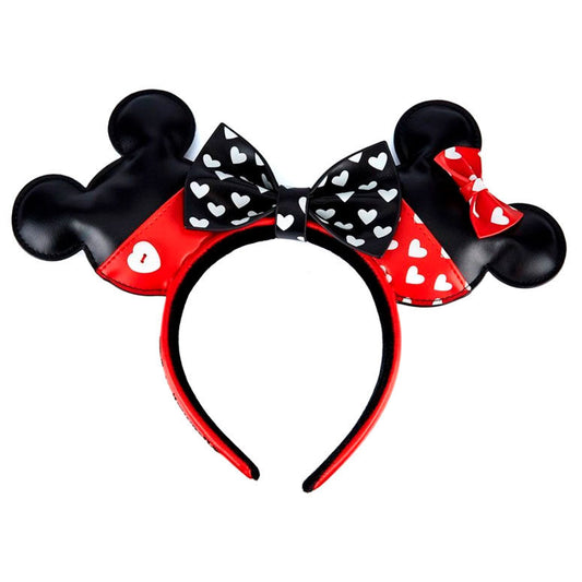 Bandeau Loungefly Disney Mickey et Minnie pour la Saint-Valentin