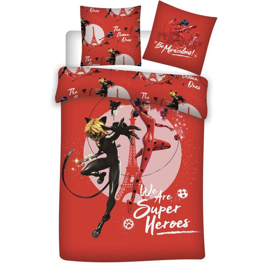 Housse de couette en coton Miraculous Lady Bug, 90 cm