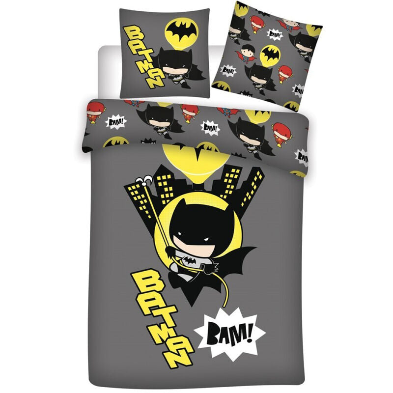 DC Comics Batman Chibi microfibre duvet cover bed 90cm Nerdscape