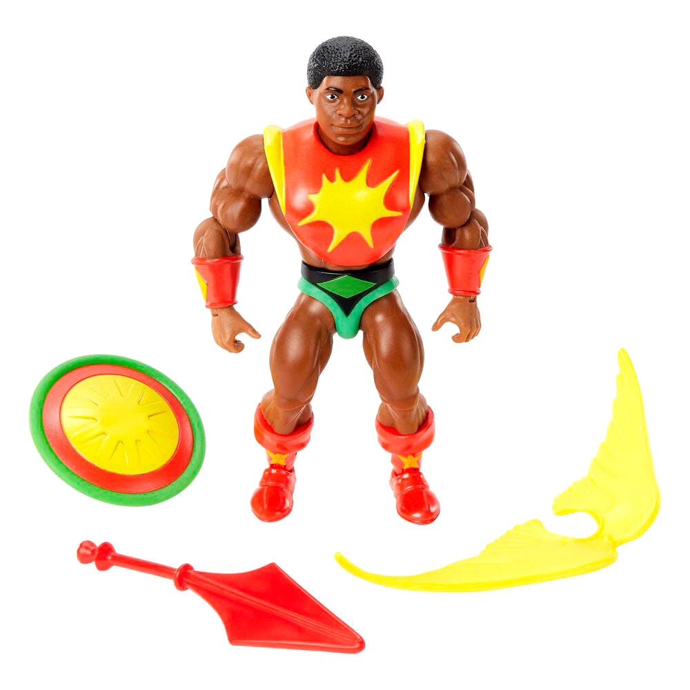 Masters of the Universe Sun-Man Origins - Figura da Collezione 14cm - Nerdscape Nerdscape