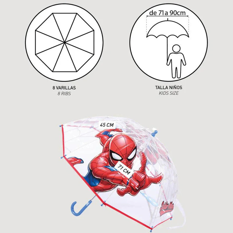 Marvel Spiderman bubble manual umbrella 45cm Nerdscape