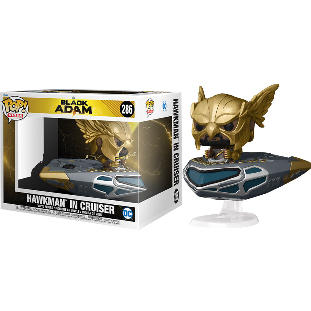 POP figure DC Comics Black Adam Hawkman in Cruiser Nerdscape