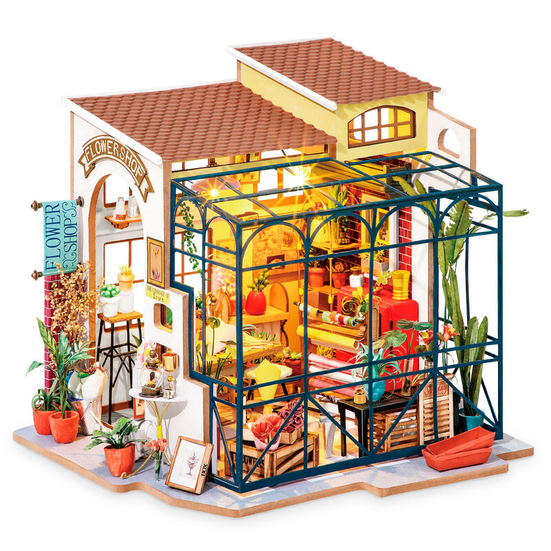 Emily s Flower Shop miniature house model 258pcs Nerdscape