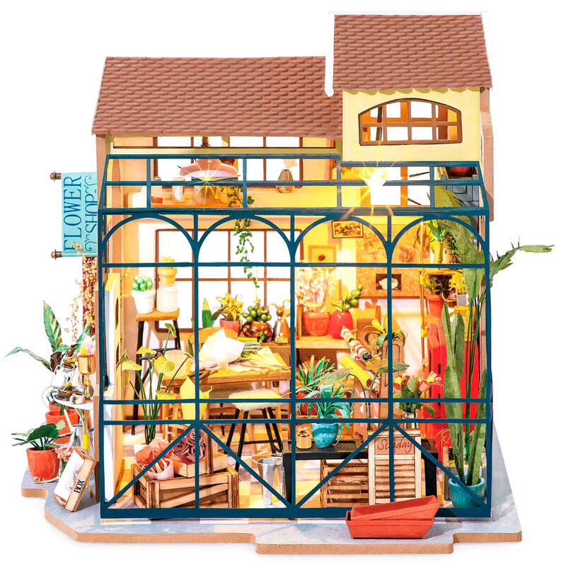 Emily s Flower Shop miniature house model 258pcs Nerdscape
