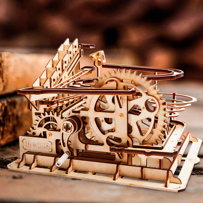 Waterwheel coaster model Nerdscape