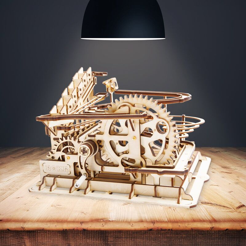 Waterwheel coaster model Nerdscape