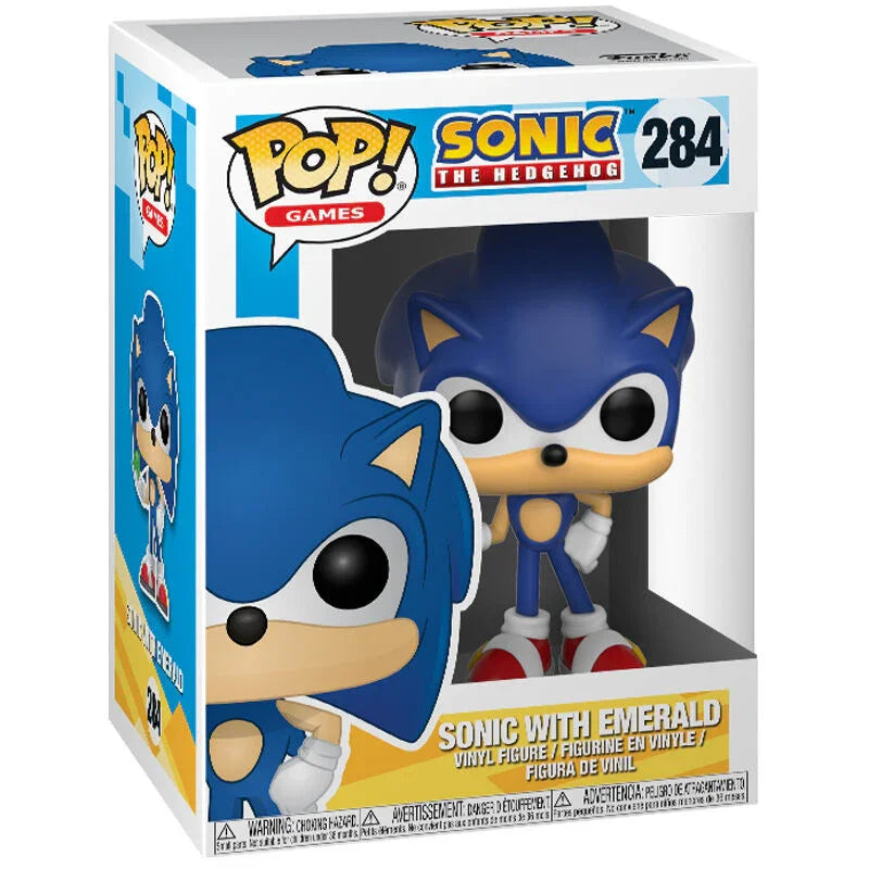 POP figure Sonic with Emerald Nerdscape