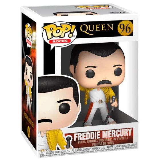 Funko Pop! Queen Freddie Mercury Wembley 1986 - Figura da Collezione Vinyl Nerdscape
