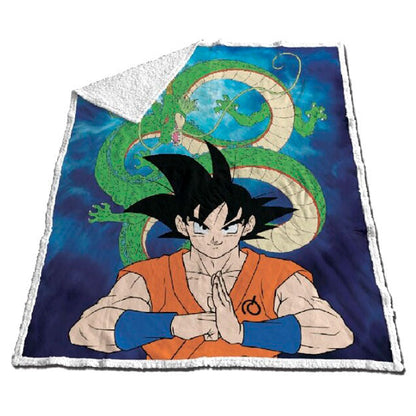 Dragon Ball Z coral sherpa blanket Nerdscape
