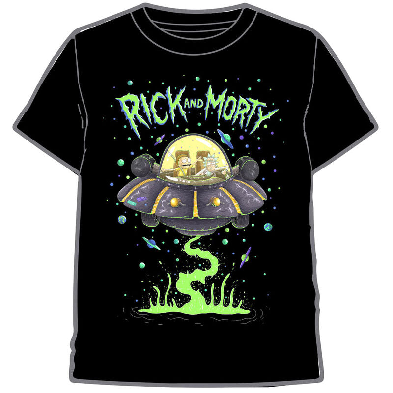 Rick and Morty spaceship adult t-shirt Nerdscape