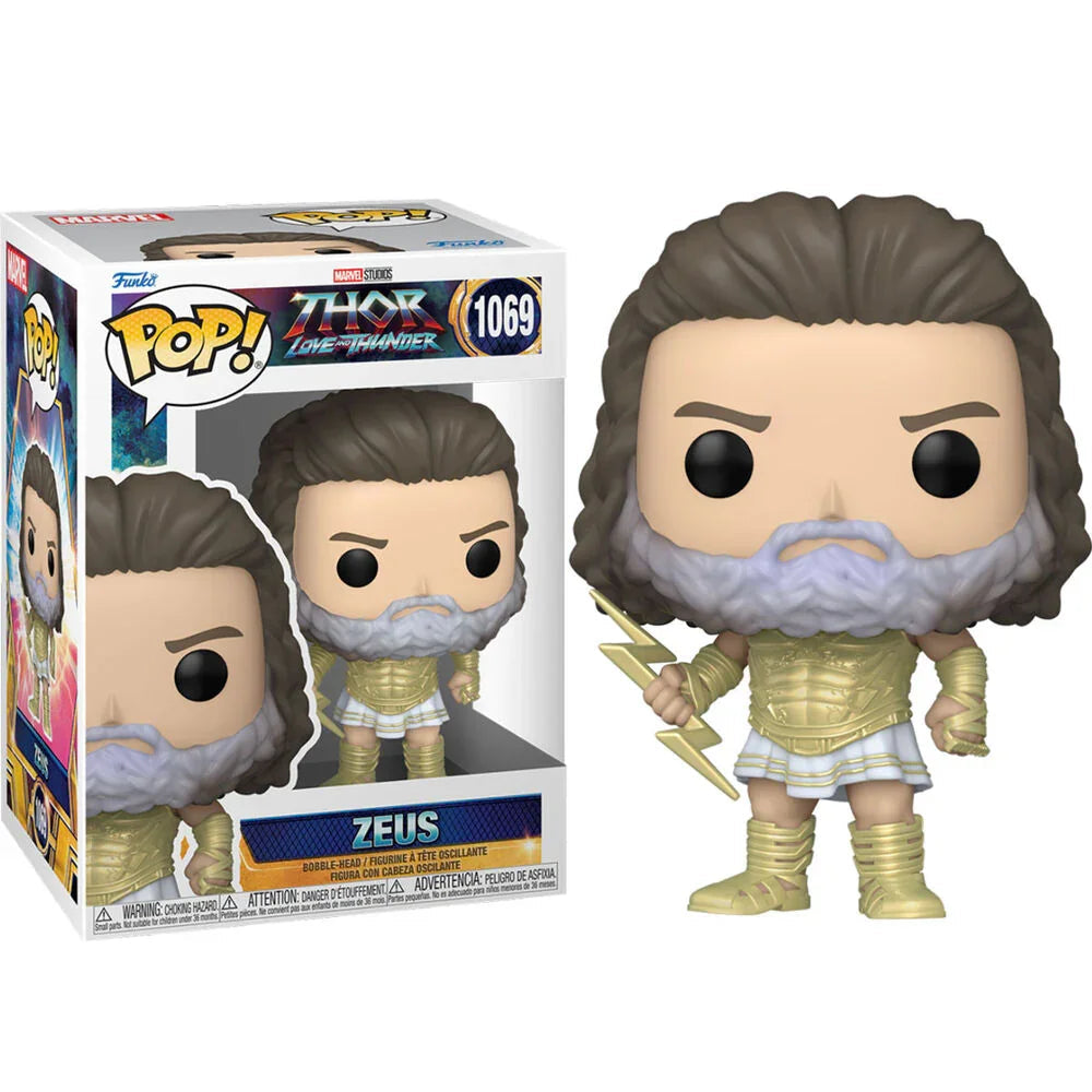 Funko Pop! Marvel Thor Love and Thunder Zeus - Figura da Collezione Vinyl Nerdscape