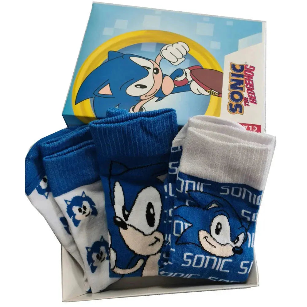 Sonic The Hedgehog 3 Socks Box - Nerdscape Nerdscape