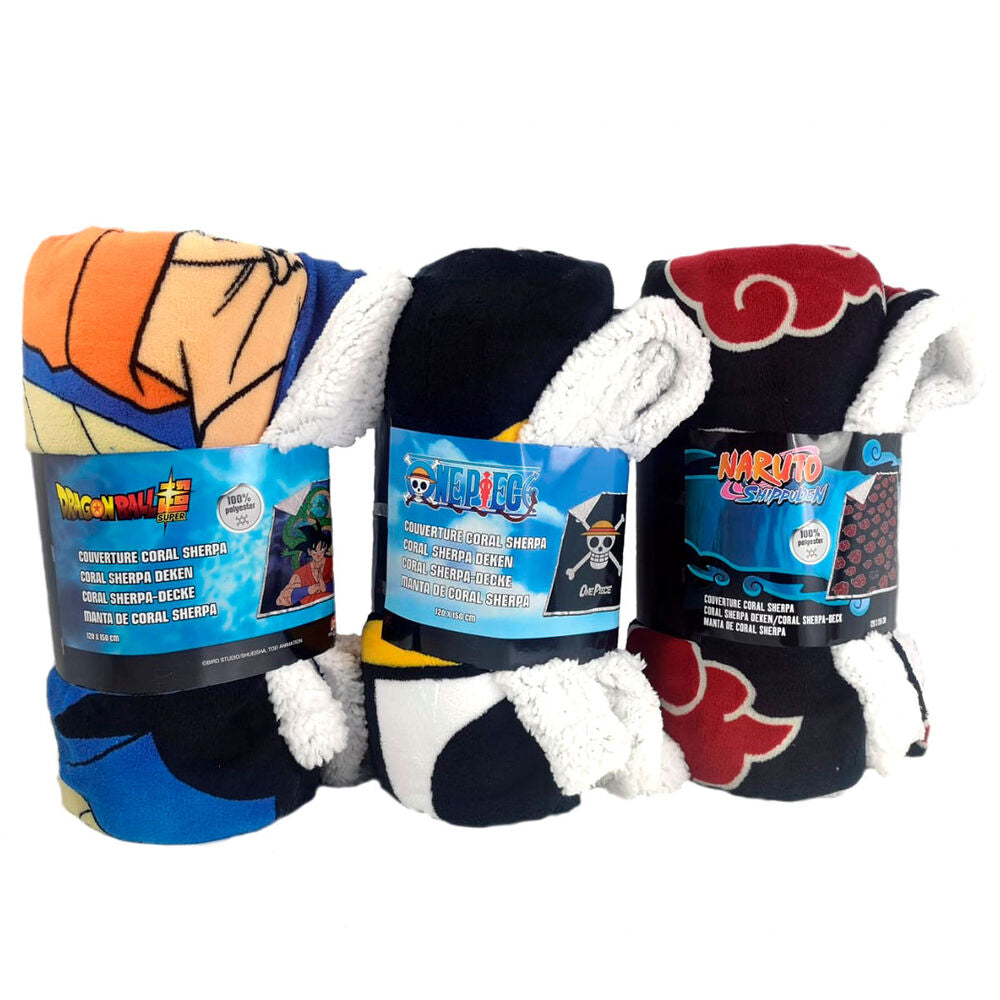 Naruto coral sherpa blanket Nerdscape