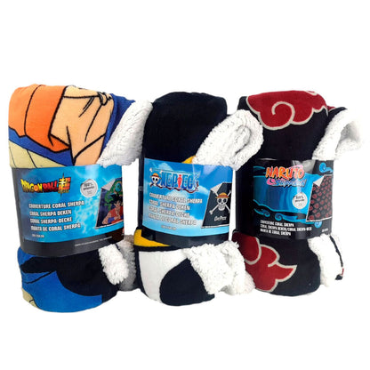 Naruto coral sherpa blanket Nerdscape
