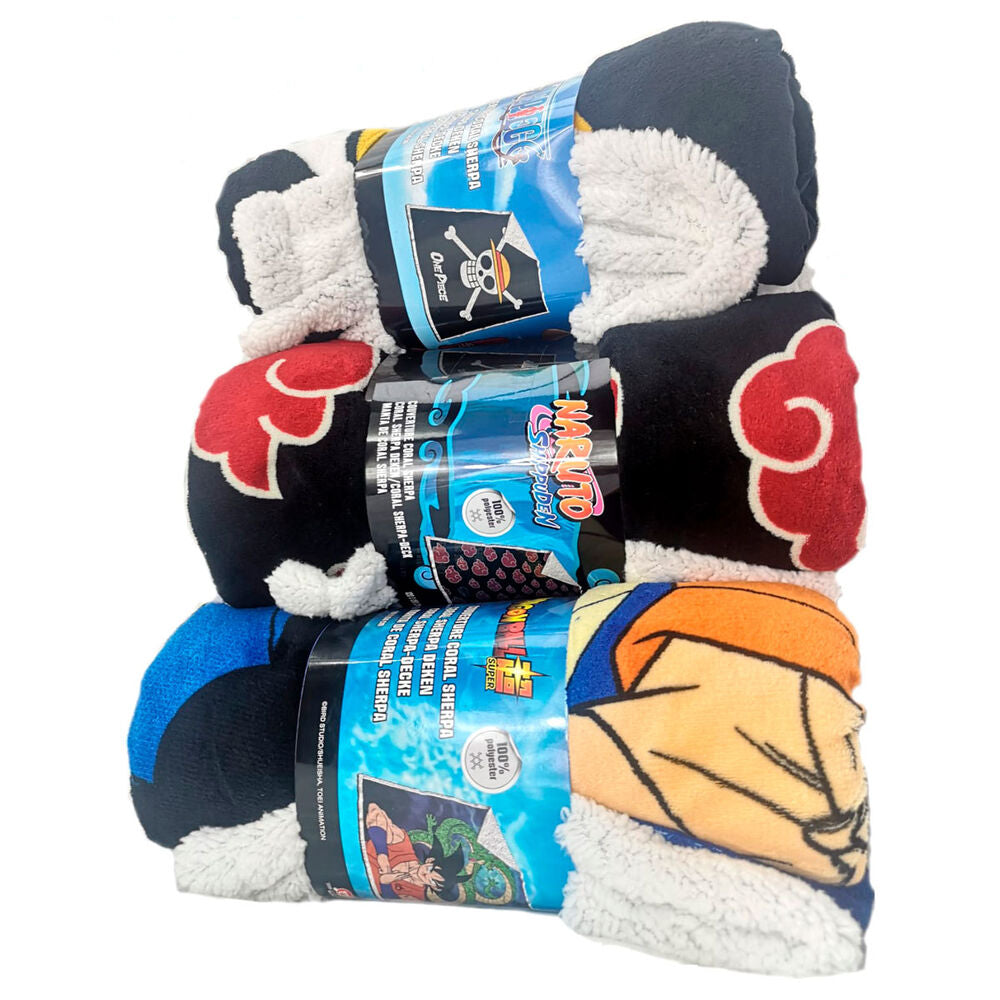 Dragon Ball Z coral sherpa blanket Nerdscape