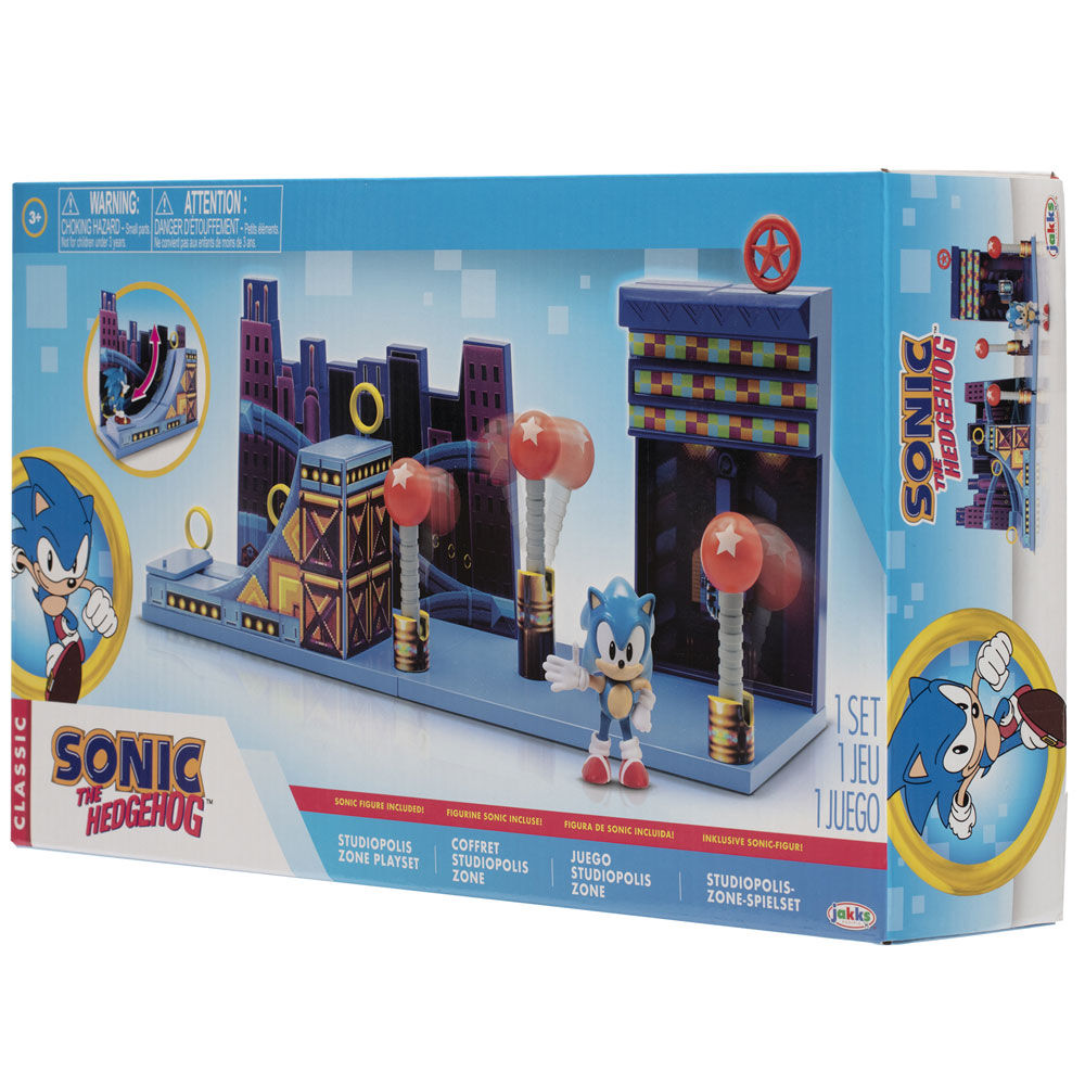 Sonic The Hedgehog Studiopolis Zone playset 6cm Nerdscape