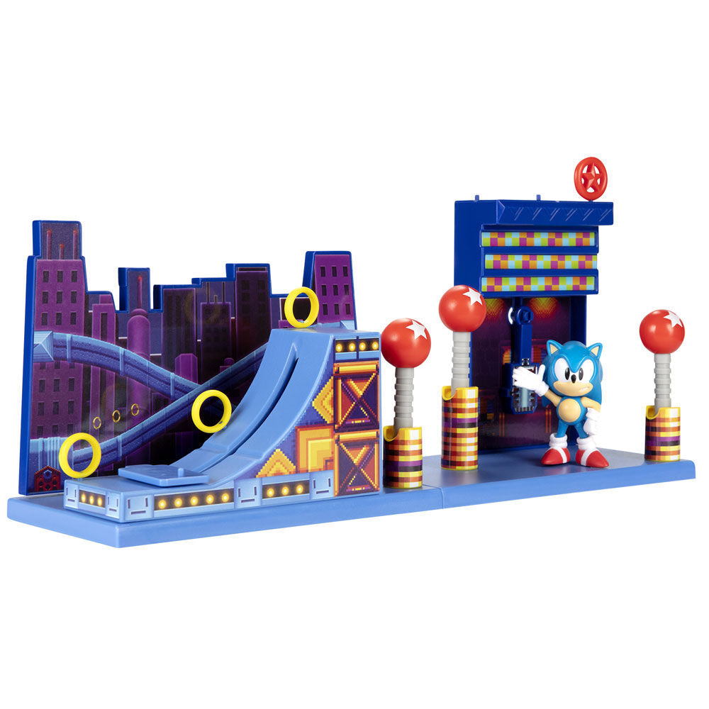 Sonic The Hedgehog Studiopolis Zone playset 6cm Nerdscape
