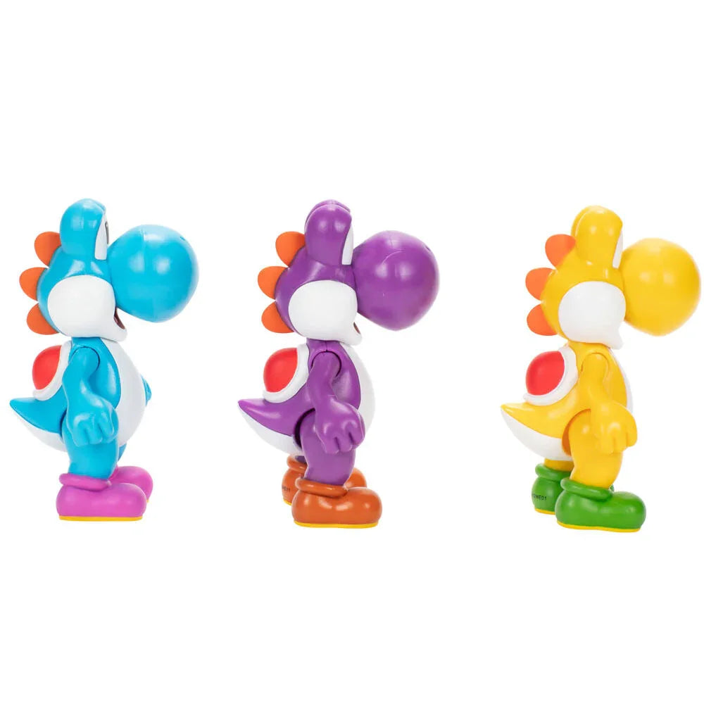 Super Mario Bros Yoshi pack 3 figures 10cm Nerdscape