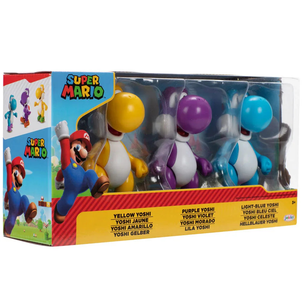 Super Mario Bros Yoshi pack 3 figures 10cm Nerdscape