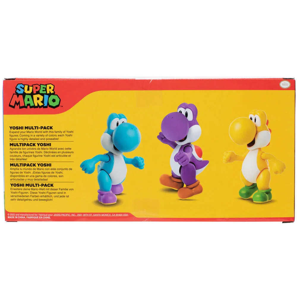 Super Mario Bros Yoshi pack 3 figures 10cm Nerdscape