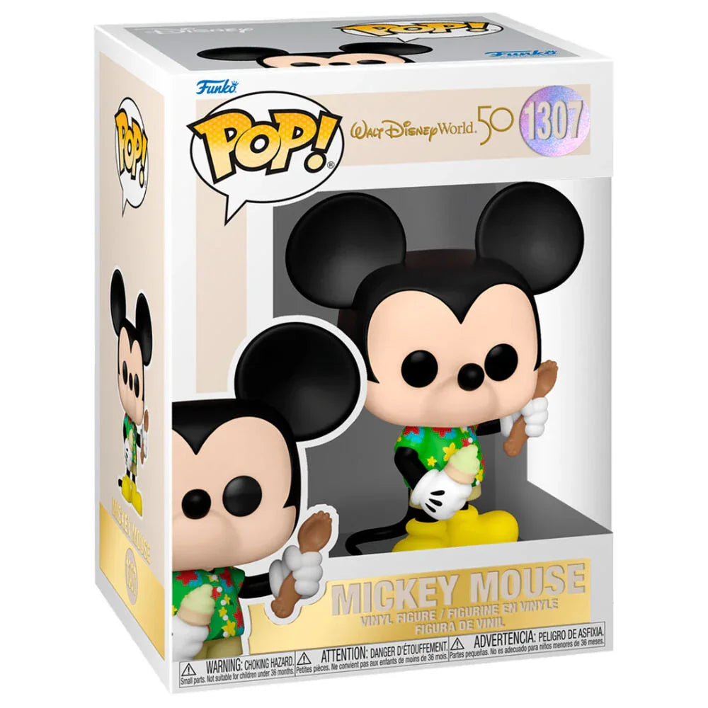 Funko Pop! Walt Disney World 50th Anniversary Mickey Mouse - Figura da Collezione Vinyl Nerdscape