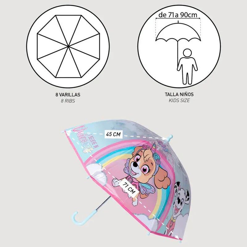 Paw Patrol Skye bubble manual umbrella 45cm Nerdscape