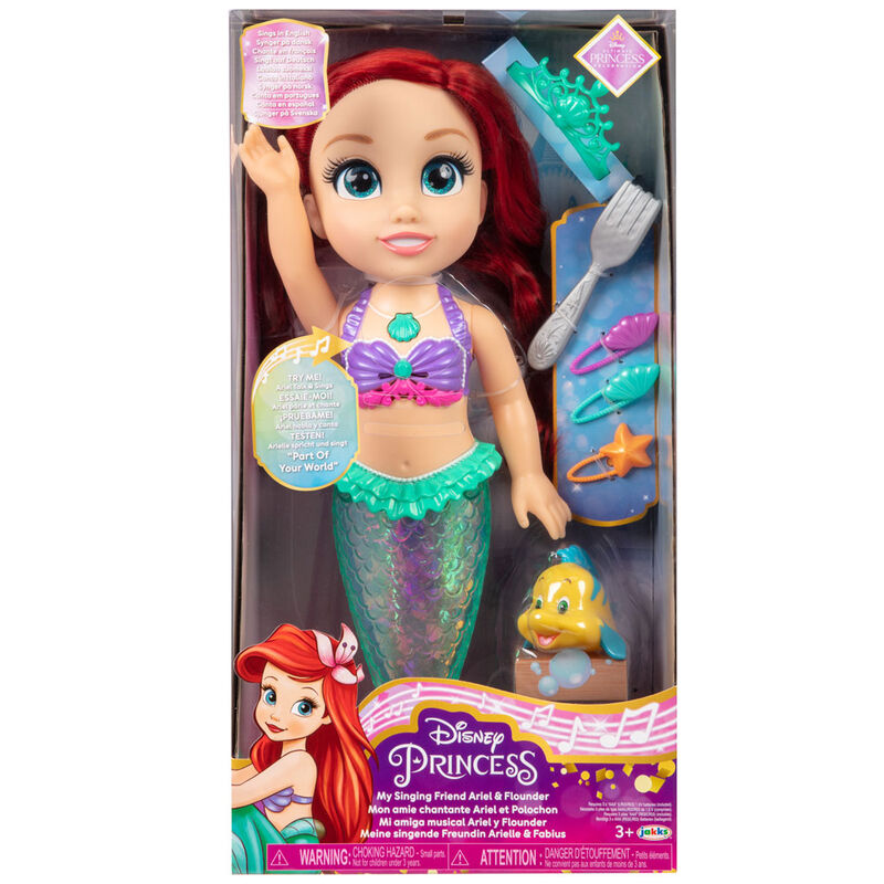 Spanish Disney The Little Mermaid Ariel musical doll 38cm Nerdscape