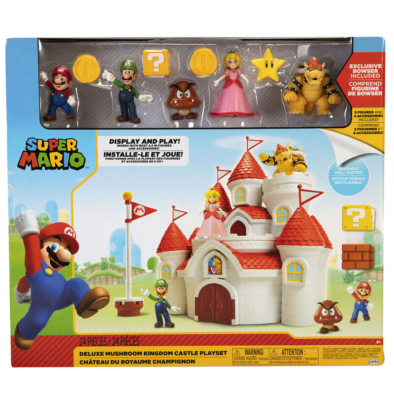 Super Mario Bros Mushroom Kingdom Deluxe Castle playset Nerdscape