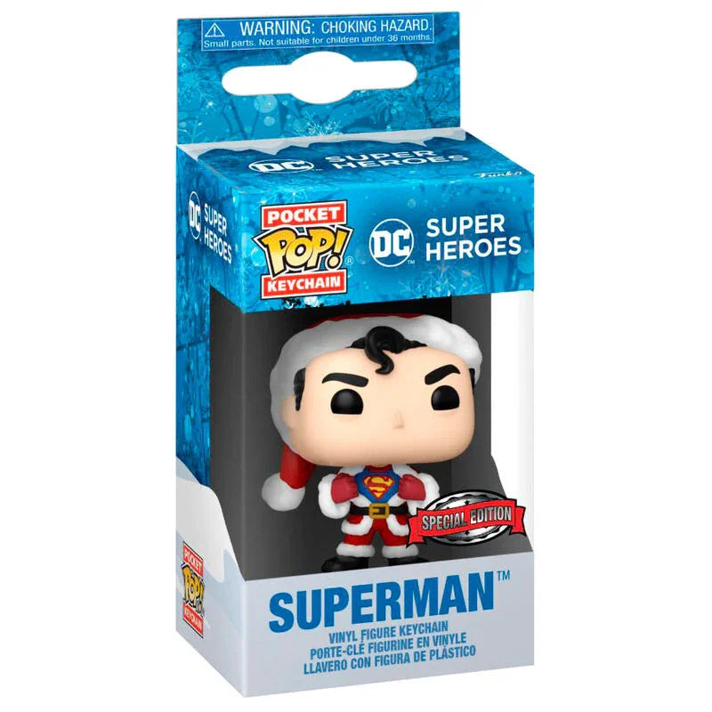 Pocket POP Keychain DC Comics Holiday Superman Exclusive Nerdscape