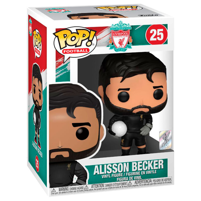 Funko Pop! Liverpool Alisson Becker - Figura da Collezione Vinyl Nerdscape