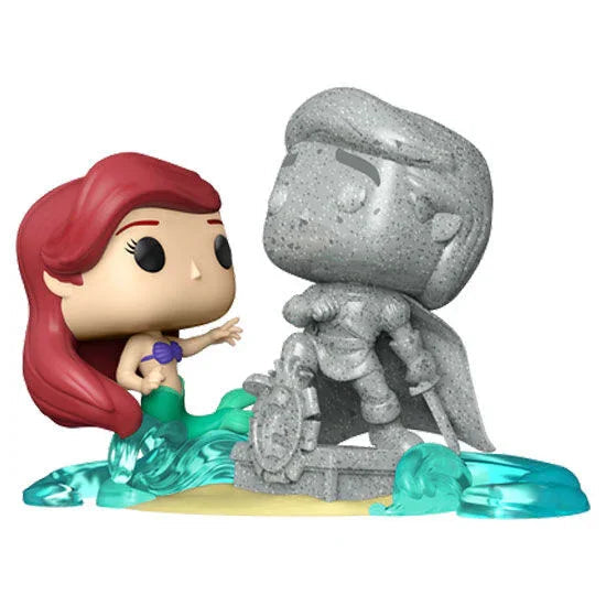 POP figure Disney Ultimate Princess The Little Mermaid Ariel & Statue Eric Exclusive Nerdscape