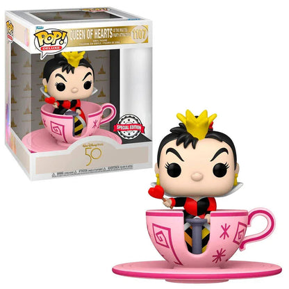 POP figure Walt Disney World 50th Queen of Hearts at mad tea party Exclusive Nerdscape