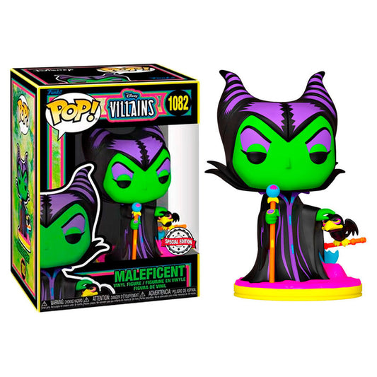 Figurine POP Disney Villains Maléfique Exclusive Lumière Noire