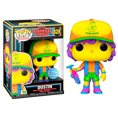 POP figure Stranger Things Dustin in Beef Black Light Exclusive