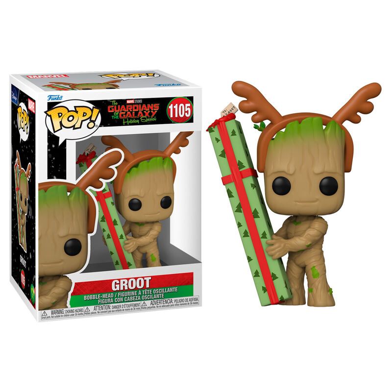 Funko Pop! Marvel Guardians of the Galaxy Groot - Figura da Collezione Vinyl Nerdscape