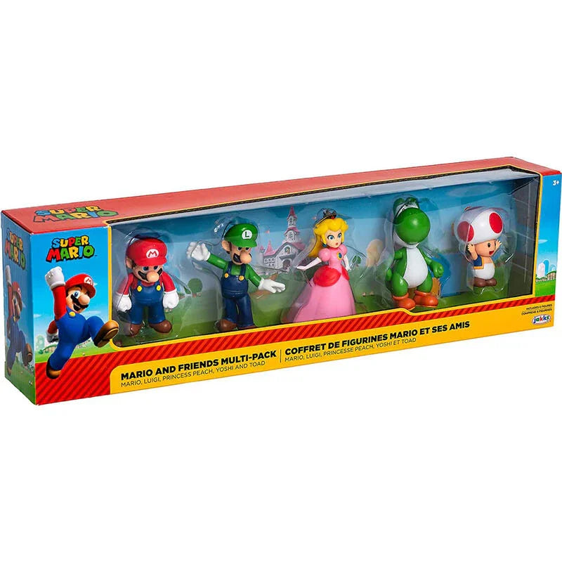 Nintendo Super Mario set 5 figures 6cm Nerdscape