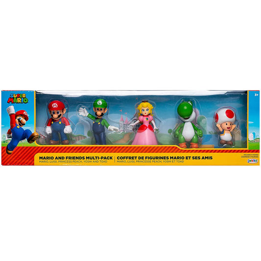Coffret Nintendo Super Mario de 5 figurines de 6 cm