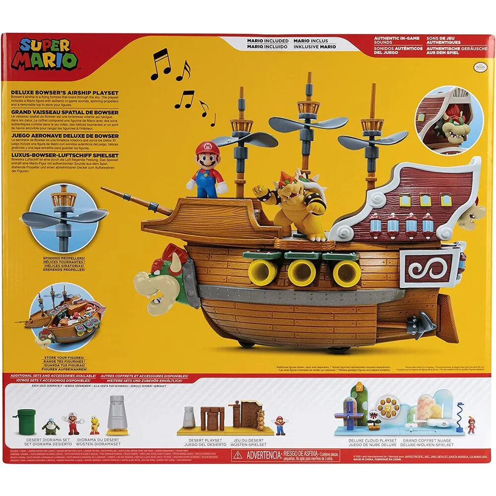 Nintendo Super Mario Deluxe Aeronave Bowser playset Nerdscape