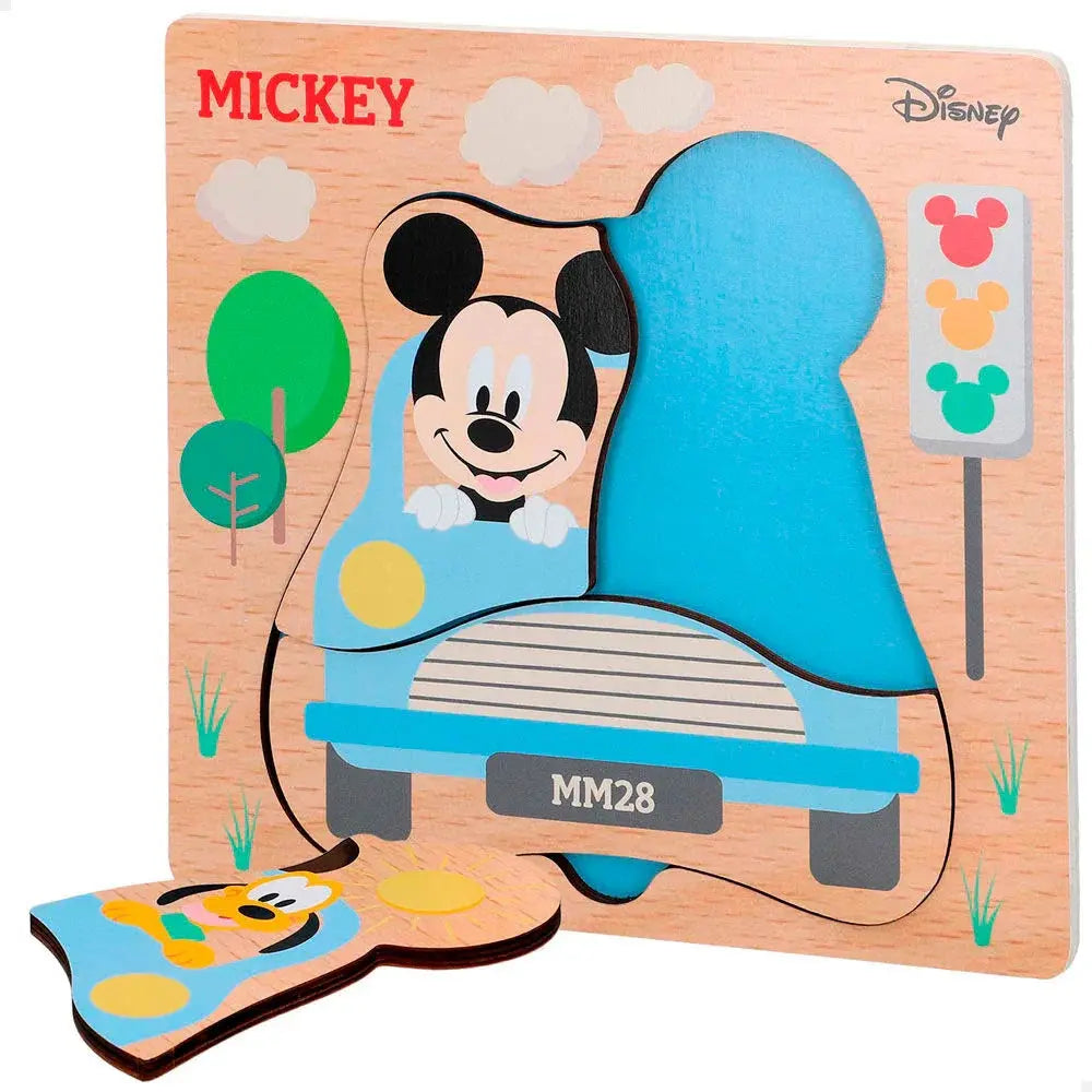 Disney Mickey Minnie Wooden Puzzle - Nerdscape Nerdscape