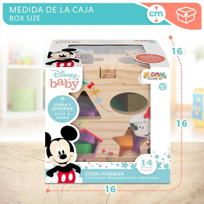 Disney Mickey Minnie wooden cube forms Nerdscape